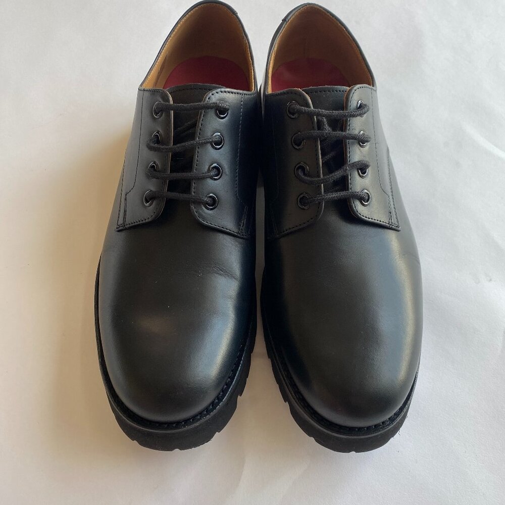 Grenson Mens Derby Black Leather sz11